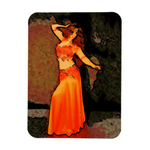 Elegant Bellydancer Magnet Magneet