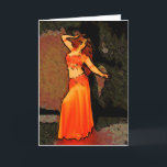 Elegant Bellydancer Wenskaart Kaart<br><div class="desc">Prachtig buikdanserskunstwerk!</div>