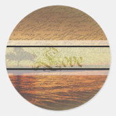 Elegant Beloved Wedding Stickers (Voorkant)