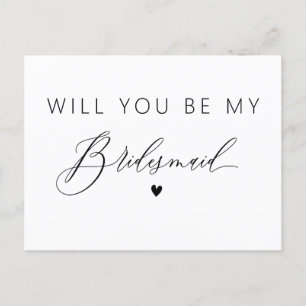 elegant, ben je mijn bruidskaart? briefkaart