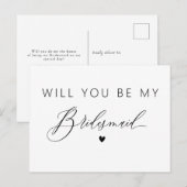 elegant, ben je mijn bruidskaart? briefkaart (Voorkant / Achterkant)