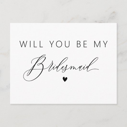 elegant, ben je mijn bruidskaart? briefkaart (Voorkant)