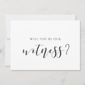 Elegant... ben je onze getuigenvoorstel. kaart (Voorkant)