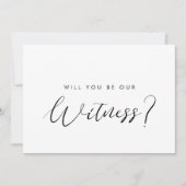 Elegant... ben je onze getuigenvoorstel. kaart (Voorkant)