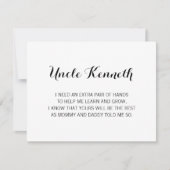 Elegant, ben jij mijn godvaders voorstel kaart (Voorkant)