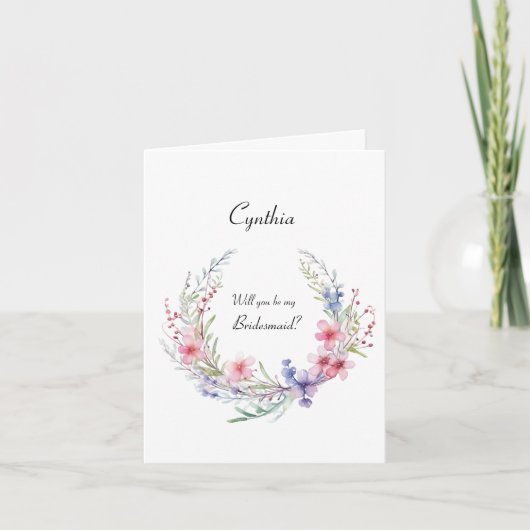 Elegant Bent u mijn Bridesmaid-voorstel? (Voorkant)