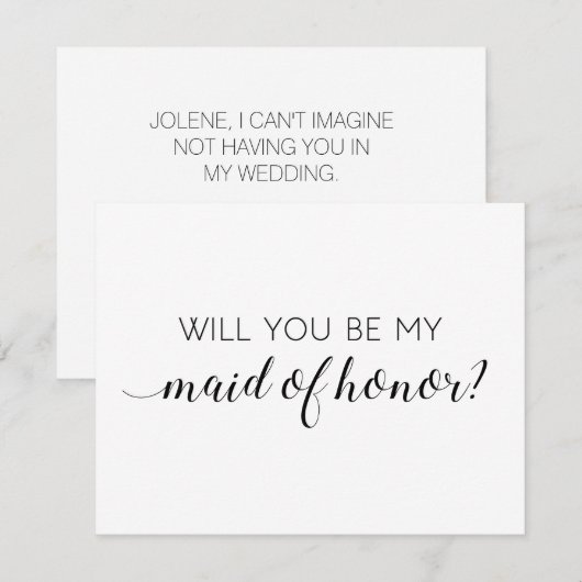 Elegant Bent u mijn woordvoerder? Kaart (Voorkant / Achterkant)