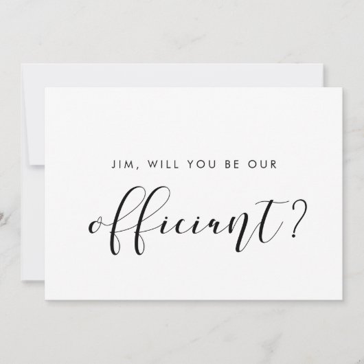 Elegant Bent u onze officiële voorstelkaart? Kaart (Voorkant)