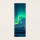 Elegant berglandschap noorderlicht Bijbel Mini Visitekaartjes (Achterkant)