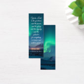 Elegant berglandschap noorderlicht Bijbel Mini Visitekaartjes (Bureau)