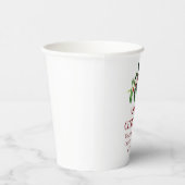 Elegant Berries Christmas Botanical Simple Papieren Bekers (Rechts)