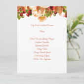 Elegant Berries en Flowers Menu Kaarten (Staand voorkant)