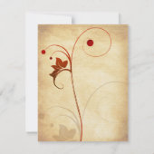 Elegant Berries Vine Wedding Save the Date (Achterkant)