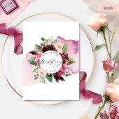 Elegant Berry Blush en Burgundy Floral Wedding in Kaart