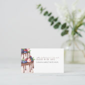 Elegant Berry Chocolate Cake Bakery Loyalty Reward Visitekaartje (Staand voorkant)