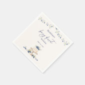 Elegant Berry First Blueberry Birthday Party Servet (Hoek)