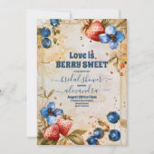 Elegant Berry Sweet Strawberry Vrijgezellenfeest Kaart (Voorkant)