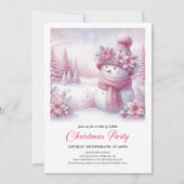 Elegant Besneeuwd Bos Kinderen Bewerkbare Kerst  Kaart (Voorkant)