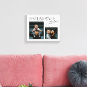 Elegant Best Dad Ever 2 Photos Fathers Day Gifts Canvas Afdruk (Insitu (Woonkamer))