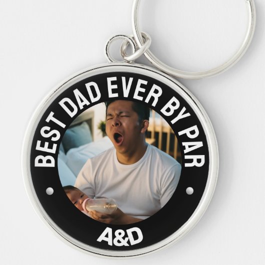 Elegant Best Dad Ever beroemd gemaakt door Par Sleutelhanger (Voorkant)