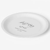 Elegant Best Day Ever Wedding Papieren Bordje (Gekanteld)