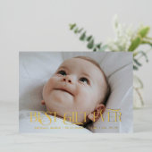 Elegant Best Gift Ever Holiday Baby Aankondiging (Staand Voorkant)