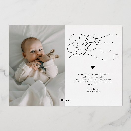 Elegant Best Gift Ever Holiday Baby Aankondiging (Achterkant)