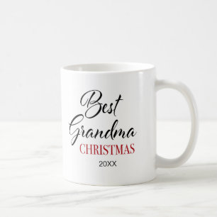 Elegant Best Grandma Kerstmis Photo Coffee Mok