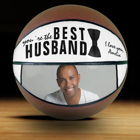 Elegant Best Husband Black Bow Stropdas Basketbal