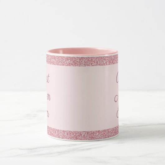 Elegant Best Ma Ever Roos Gold Glitter Sjabloon Mok (Midden)