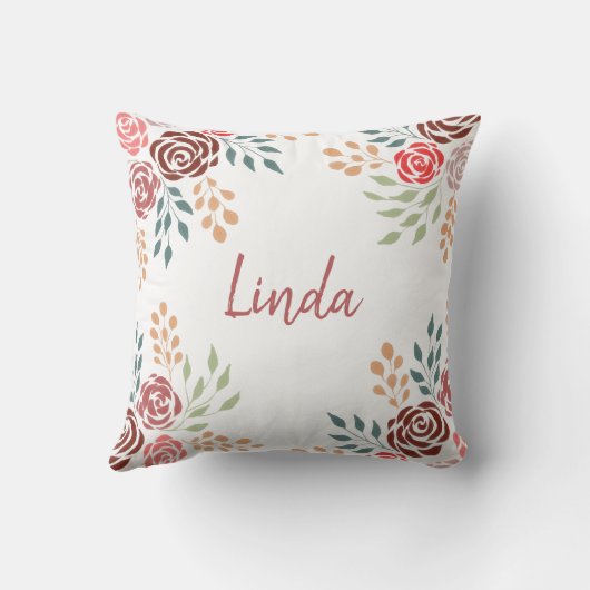 Elegant Best Mam Ever Floral Moederdag Kussen (Achterkant)