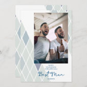 Elegant Best Man Abstract Photo Sophisticated (Voorkant / Achterkant)