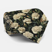 Elegant Best Man Carnation Floral Stropdas (Opgerold)