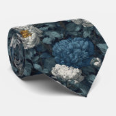 Elegant Best Man Peonies Floral Stropdas (Opgerold)