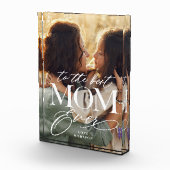 Elegant Best Mom Ever Collage Mothers Day keepsake Fotoblokken (Rechts)