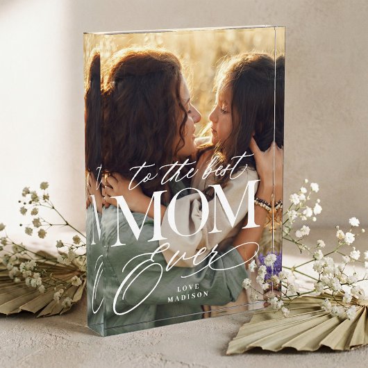 Elegant Best Mom Ever Collage Mothers Day keepsake Fotoblokken