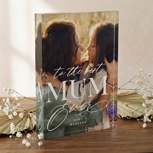 Elegant Best Mum Ever Collage Mothers Day keepsake Fotoblokken