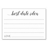 Elegant Beste Datum Idee Bruiloft Advies Kaart (Voorkant)