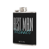Elegant, beste handmatige zwarte erlenmeyer heupfles (Links)