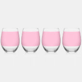 Elegant "Beste Mam Ooit" Schattige Hart Overal Roz Wijnglas Zonder Voet (Links)