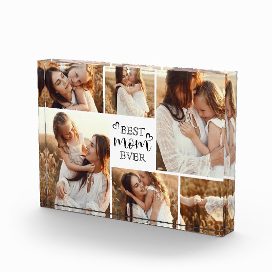 Elegant Beste Moeder Ooit Typografie Schattige Fot Fotoblokken (Rechts)