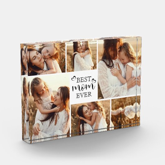 Elegant Beste Moeder Ooit Typografie Schattige Fot Fotoblokken (Links)