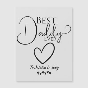 elegant, beste papa ooit, kalligrafie personaliser