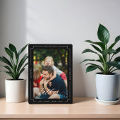 Elegant Beste Vader Ooit Foto Keepsake Zwart Fotoplaat