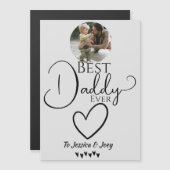 elegant, beste vader ooit, kalligrafie personalise (Voorkant / Achterkant)