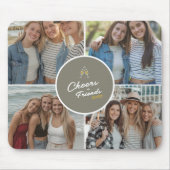  Elegant Beste Vrienden 4 Fotocollage Muismat (Voorkant)