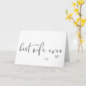 Elegant Beste vrouw ooit Jubileum Valentijnse Kaart (Gele Bloem)