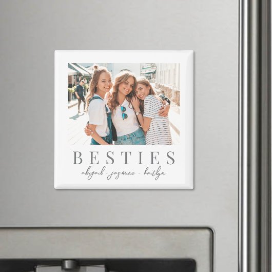 Elegant Besties Beste Vriend Foto Magneet