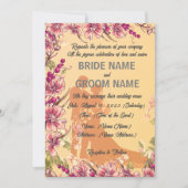 "Elegant betoverd: een bruiloft Kaart (Voorkant)