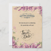 "Elegant betoverd: een bruiloft Kaart (Achterkant)